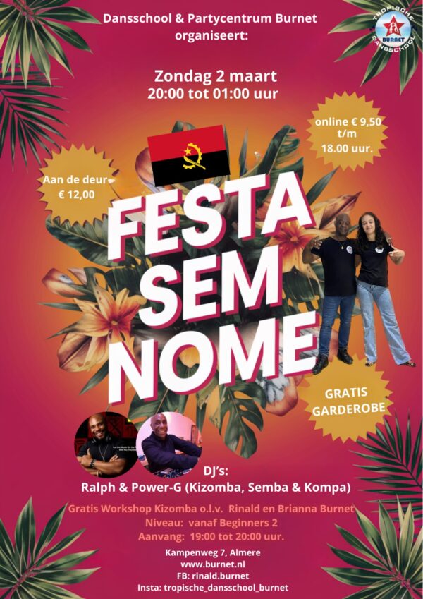 2 Maart | Ticket | Festa Sem Nome.