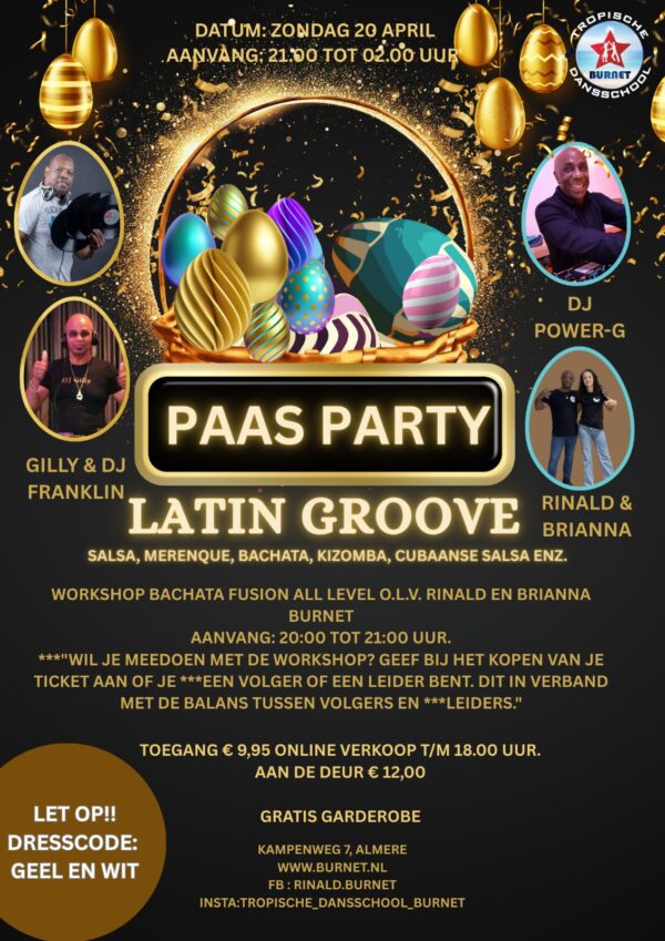 20 April (Koop Ticket) | Latin Groove Almere